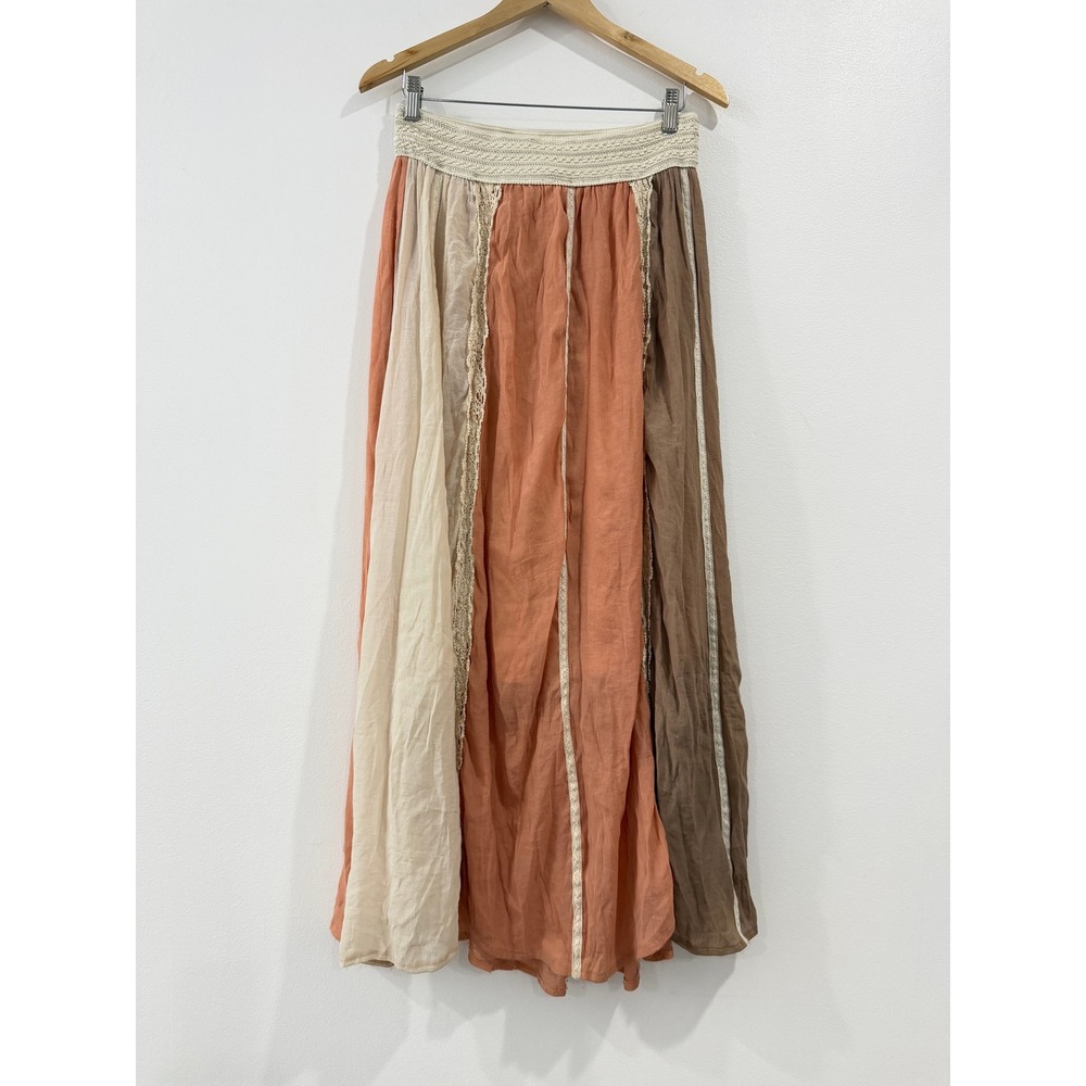 Ryu Boho Maxi Skirt XL Flowy Whimsical Romantic